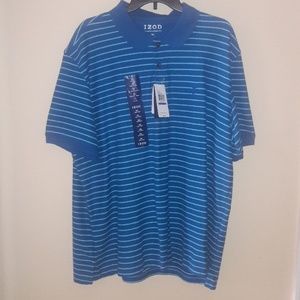 Izod Striped Polo Shirt - XXL New